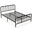 Double/King Size Metal Bed Frame with Headboard and Footboard-King Size