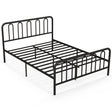 Double/King Size Metal Bed Frame with Headboard and Footboard-King Size