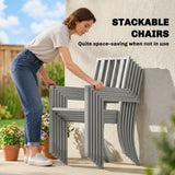 Outsunny 7 Pieces Garden Table and Chairs, 6 Seater Outdoor Table and Chairs with Umbrella Hole, for Garden, Light Grey