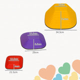 AIYAPLAY Balance Stepping Stones for Kids, 6-Piece Non-Slip Stackable River Stones, Obstacle Courses for Balance and Motor Skills