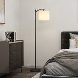 HOMCOM LED Floor Lamp, Stepless Dimmable Reading Standing Lamp with Magnetic Remote Control and 11 Colours Temperature & 11 Brightness Levels, 60 Min Timer for Living Room, Bedroom, Office, Black
