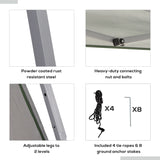 Outsunny Outdoor Garden Pop-up Gazebo Canopy Tent Sun Shade Event Shelter Folding with Adjustable Height, Mesh Screen Side Walls 3.5 M  3.5 M Base / 3 M  3 M Top, Green