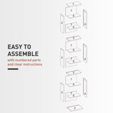 HOMCOM 260 Narrow CD Storage Unit - Black