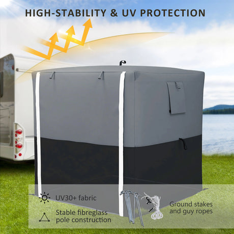 Outsunny 2 x 2m Pop-Up Gazebo, with Accessories - Black