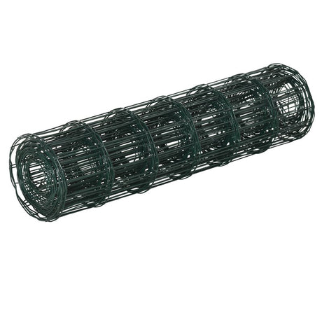 PawHut 0.6M x 10M Chicken Wire Mesh Roll Rabbit Poultry Animal Fence PVC Coated Steel Metal Garden Netting Fencing