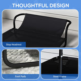 PawHut Raised Pet Bed with Slope Headrest, Washable Breathable Mesh, Foot Pads, for Small Dogs, 80 x 59 x 26cm