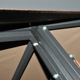 Outsunny 2.4 x 1.5 m (8' x 5') Grill Gazebo Canopy with Extendable Side Awnings, Outdoor BBQ Gazebo Shelter with 2 Side Shelves for Garden, Patio, Barbecue, Picnic, Coffee