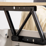 HOMCOM Lift Top Coffee Table with Hidden Storage Compartment, Lift Tabletop Pop-Up Center Table for Living Room