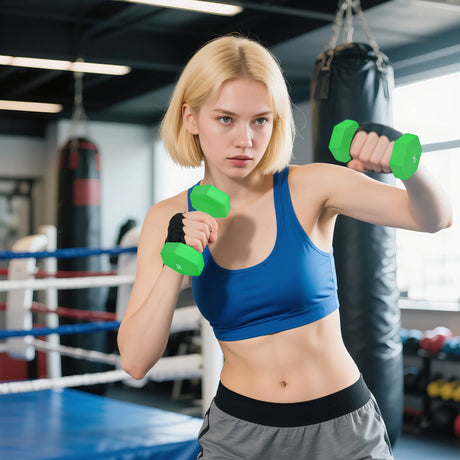 SPORTNOW Hex Dumbbells Set with Dumbbell Rack, Hand Weights for Strength Training Weight Lifting,  2 x 1kg, 2 x 2kg, 2 x 3kg