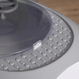 PawHut Cat Litter Box Toilet with Litter Scoop Enclosed Drawer, Front Entry Top Exit, Easy To Clean Grey