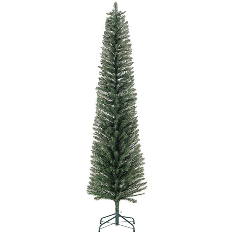 HOMCOM 7ft Artificial Bare Pencil Christmas Tree - Green