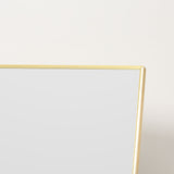 HOMCOM Full Length Mirror Wall-Mounted, 160 x 50 cm Freestanding Rectangle Dressing Mirror for Bedroom, Living Room, Gold Frame