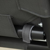 Outsunny 2 Seater Garden Swing Chair with Adjustable Tilting Canopy, Outdoor Hammock Bench with Steel Frame for Patio, Grey