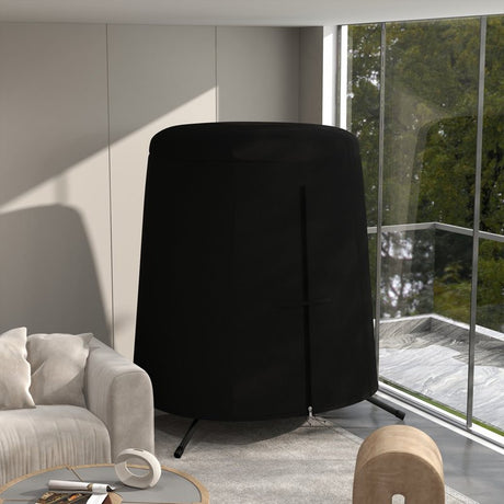 Outsunny 196 x 230 cm Hanging Egg Chair Protective Cover - Black