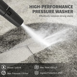 Outsunny 2200W High Pressure Washer, 170 Bar Pressure Washer with Adjustable Nozzle and 6M Hose, 33 x 31.5 x 80.5 cm, Yellow