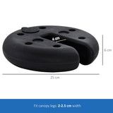 Outsunny Pop up Canopy Weight Set of 4, Heavy Duty Sand Fillable Tent Leg Weights for Marquee Party Tent Canopy, Total 20kg