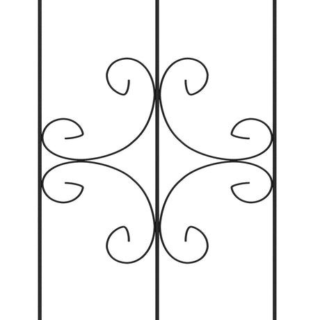 Outsunny Set of Two Spiral Anchor Garden Trellis Panels