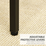 HOMCOM 5-Piece Breakfast Bar Table and Stools Set, Kitchen Bar Table Set with High Table and 4 Stools, Space Saving Compact Dining Furniture for Small Spaces, Rustic Brown