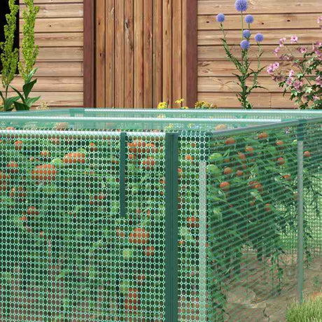 Outsunny 8' x 4' Plant Protection Cage, with Door, Green