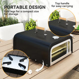 Outsunny Gas Powered 12" Pizza Oven - Black