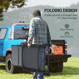 Outsunny Five-Position Reclining Sun Lounger - Grey