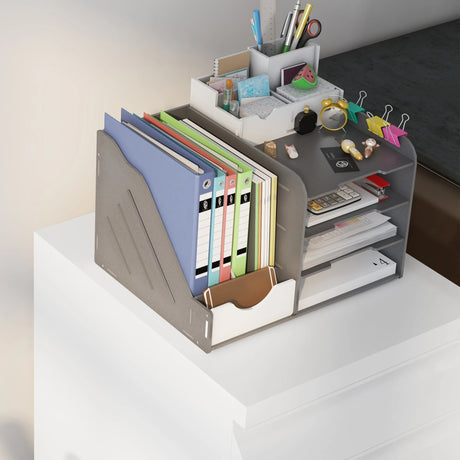 Vinsetto 3-Drawer Filing Cabinet with Lock, Mobile Steel File Cabinet for A4, Legal and Letter Size, Under Desk Drawers with Pre-Assembled Body for Home Office, 37 x 43.5 x 60 cm, White