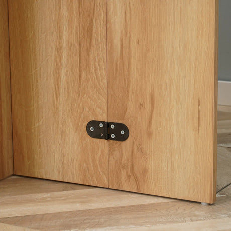 HOMCOM Four-Person Drop Leaf Dining Table - Wood-Effect