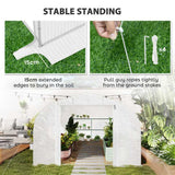 Outsunny 4 x 3(m) Walk-In Tunnel Greenhouse, with Accessories - White