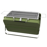 Outsunny Metal Suitable-Style Portable BBQ Grill - Green