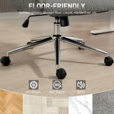 HOMCOM Office Chair with Adjustable Headrest, Spring Pack, Curved Line, Boucle Fabric - Charcoal Grey