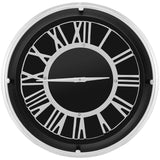 13.5/17.5 Inch Silent Wall Clock with Silver Frame-L
