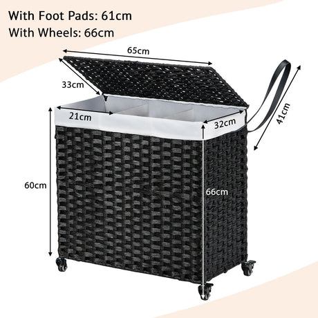 Laundry Hamper with Lid for Bathroom/Bedroom