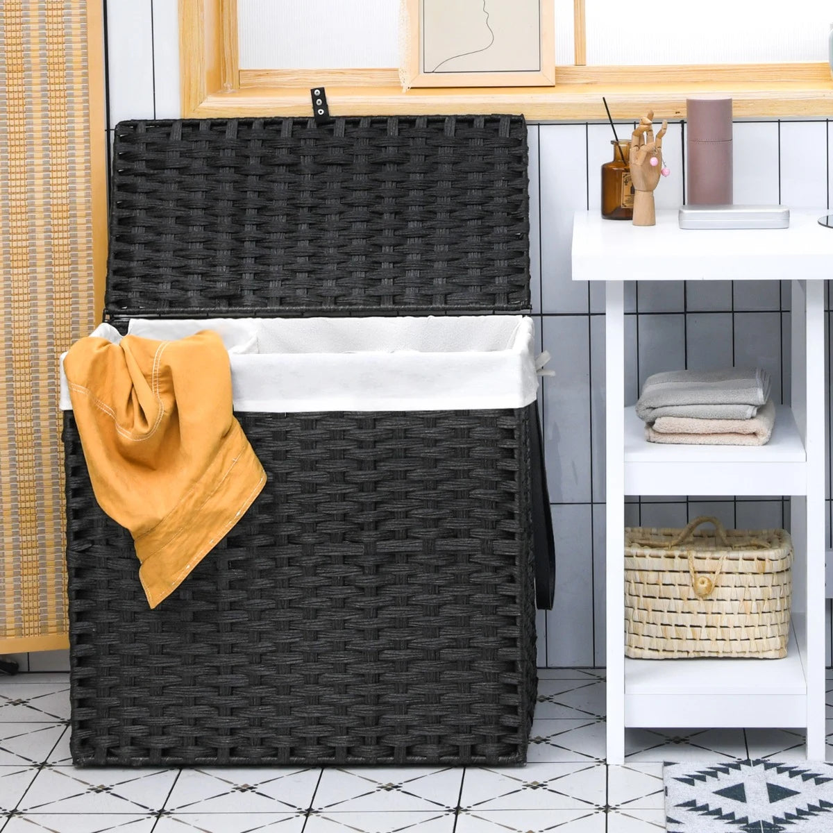 Laundry Hamper with Lid for Bathroom/Bedroom