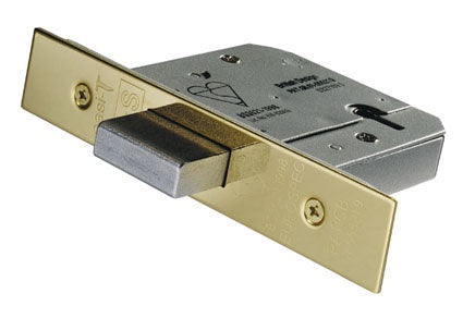 EASI - T 5 LEVER DEADLOCK BS 64MM - STAINLESS BRASS - EACH