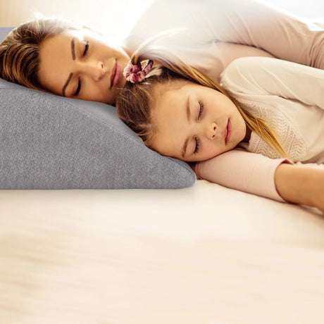 Leg Elevation Pillow with Washable Cover for Sleeping-Grey