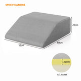 Leg Elevation Pillow with Washable Cover for Sleeping-Grey