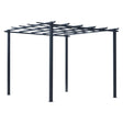 Outsunny 3 x 3 Meter Metal Pergola Garden Gazebo Grape Trellis for Climbing Plants Outdoor Sun Shelter Arbours