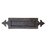 FLEUR DE LYS LETTER PLATE - BLACK ANTIQUE - 365 X 90 - EACH