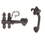 THUMB LATCH SET - BLACK ANTIQUE - 200MM - EACH