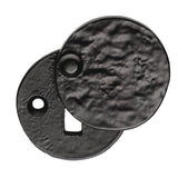 ESCUTCHEON - LOCK PROFILE ROUND COVER FACE FIX - BLACK ANTIQUE - 40mm - EACH