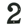 NUMERAL FACE FIX (NO 2) - BLACK ANTIQUE - 76MM - EACH