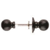 BALL RIM KNOB FURNITURE ( 60MM ROSE / 45MM KNOB ) - BLACK ANTIQUE - 60 R/45 K - PAIR