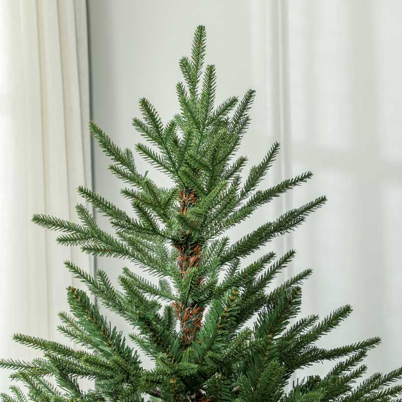 HOMCOM 5ft Bushy and Bare Artificial Christmas Tree - Green