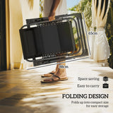 Outsunny Set of Two Reclining Sun Loungers, with Cushion - Brown