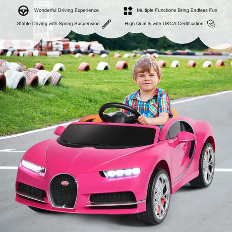 12V Kids Licensed Battery Powered Vehicle with Remote Control-Pink