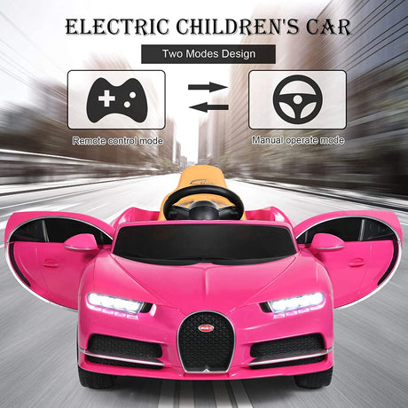 12V Kids Licensed Battery Powered Vehicle with Remote Control-Pink
