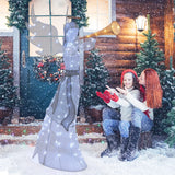 5 Feet Light-up Trumpeting Christmas Angel with LED Lights Halo and Girdle