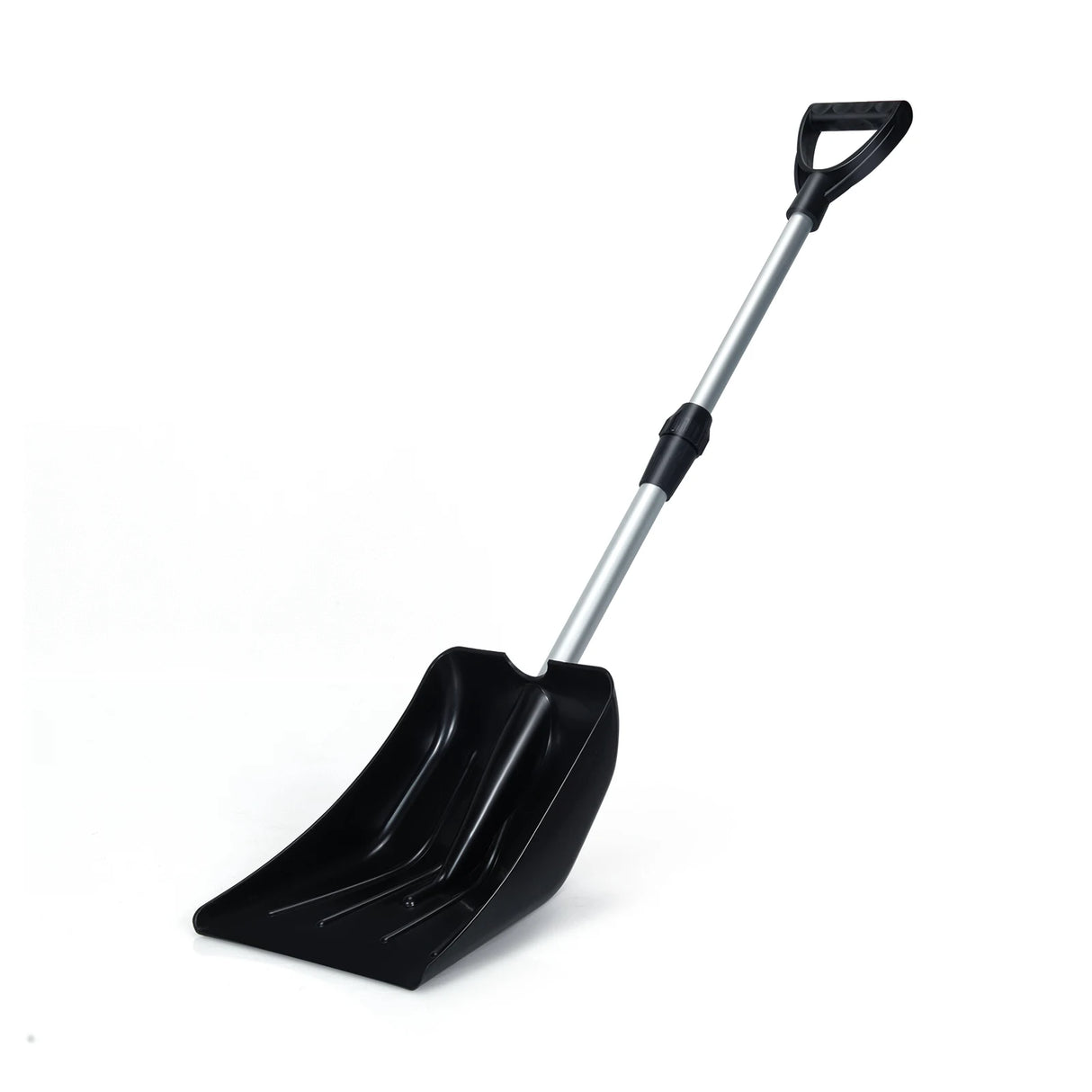 Adjustable snow shovel made of aluminum