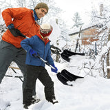 Adjustable snow shovel made of aluminum