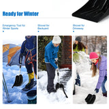 Adjustable snow shovel made of aluminum